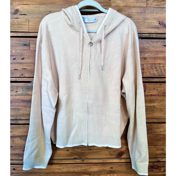 SAVAGE X FENTY  By Rihanna Women's Sweater Hoodie Tan Sz XL NWT - Picture 1 of 8
